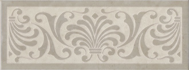 Керамическая плитка Декор Монсанту 1 бежевый светлый 15x40