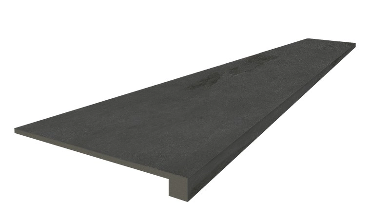 Ступени coliseumgres Ардезия Блэк фронтальная 620070002377 черный 33x120