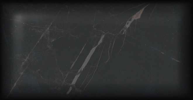 Керамическая плитка Фрагонар чёрный грань 7,4x15