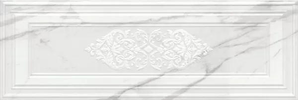 Керамическая плитка Декор kerama marazzi 14041r\3f Прадо белый панель глянцевый обрезной 40x120