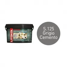 Антибактериальная затирка + клей Литокол STARLIKE DEFENDER EVO 1кг S.125 GRIGIO CEMENTO