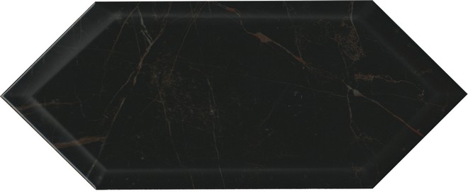 Керамическая плитка Келуш грань черный 14x34