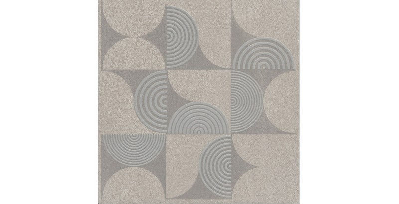 Керамическая плитка Вставка Авенида серый светлый обрезной 14,5x14,5
