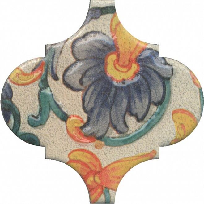 Керамическая плитка Декор Арабески котто орнамент op\a162\65000 6,5x6,5