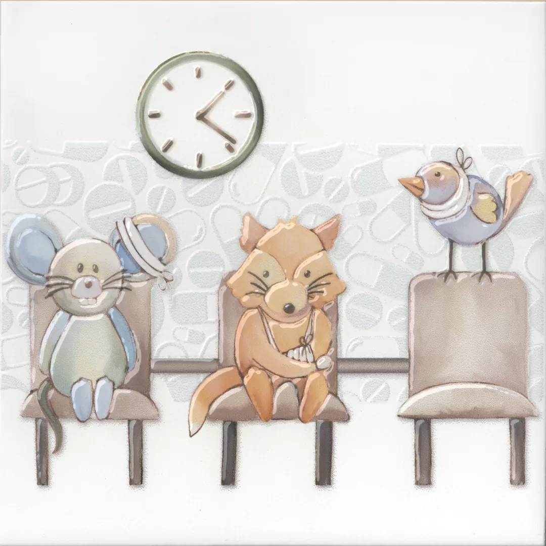 Керамическая плитка Декор kerama marazzi vt\a506\5009 Айболит 6 20x20