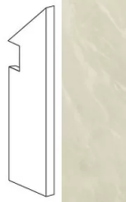 Керамогранит marvel imperial white battiscopa sag.dx 7,2x30