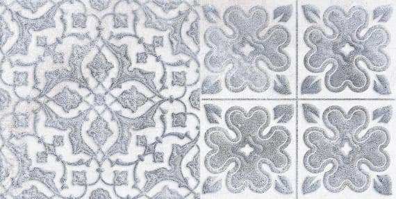 Керамическая плитка Кампанилья декор2 серый 20x40