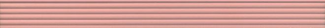 Керамическая плитка Бордюр Монфорте розовый структура обрезной 3,4x40