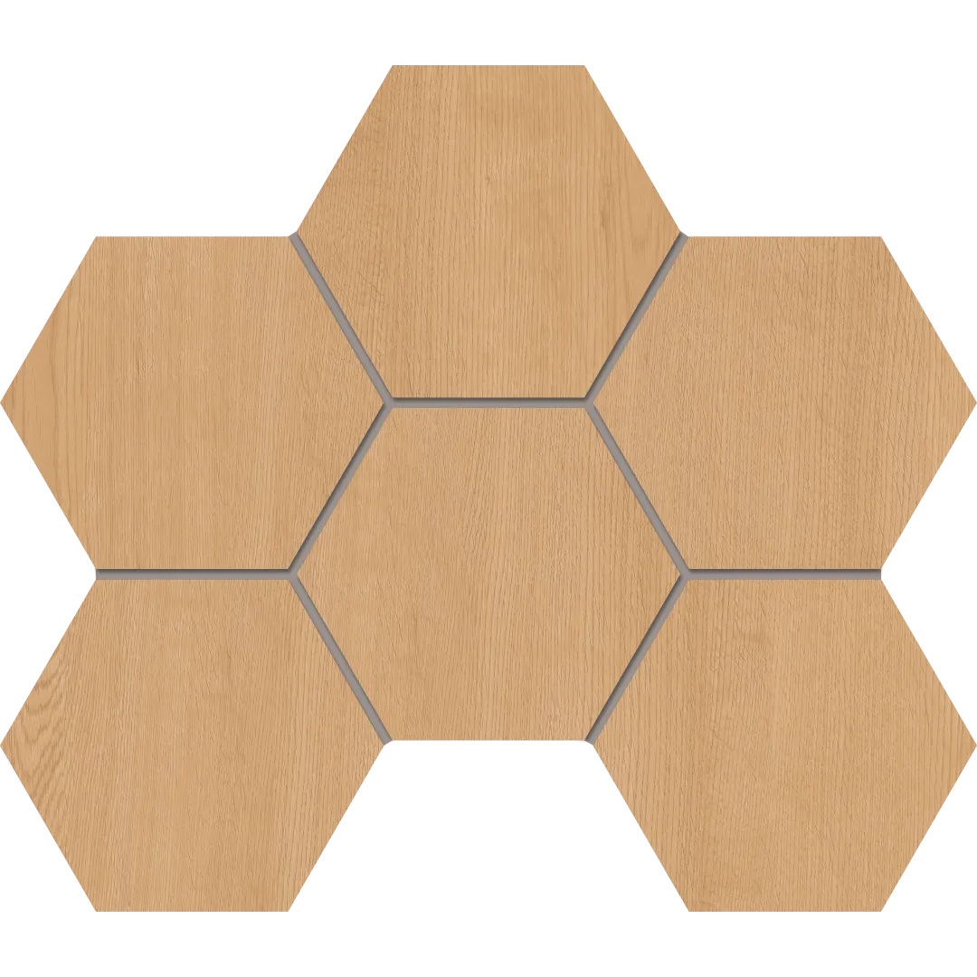 Мозаика estima cw04 classic wood hexagon honey oak бежевый 25x28.5
