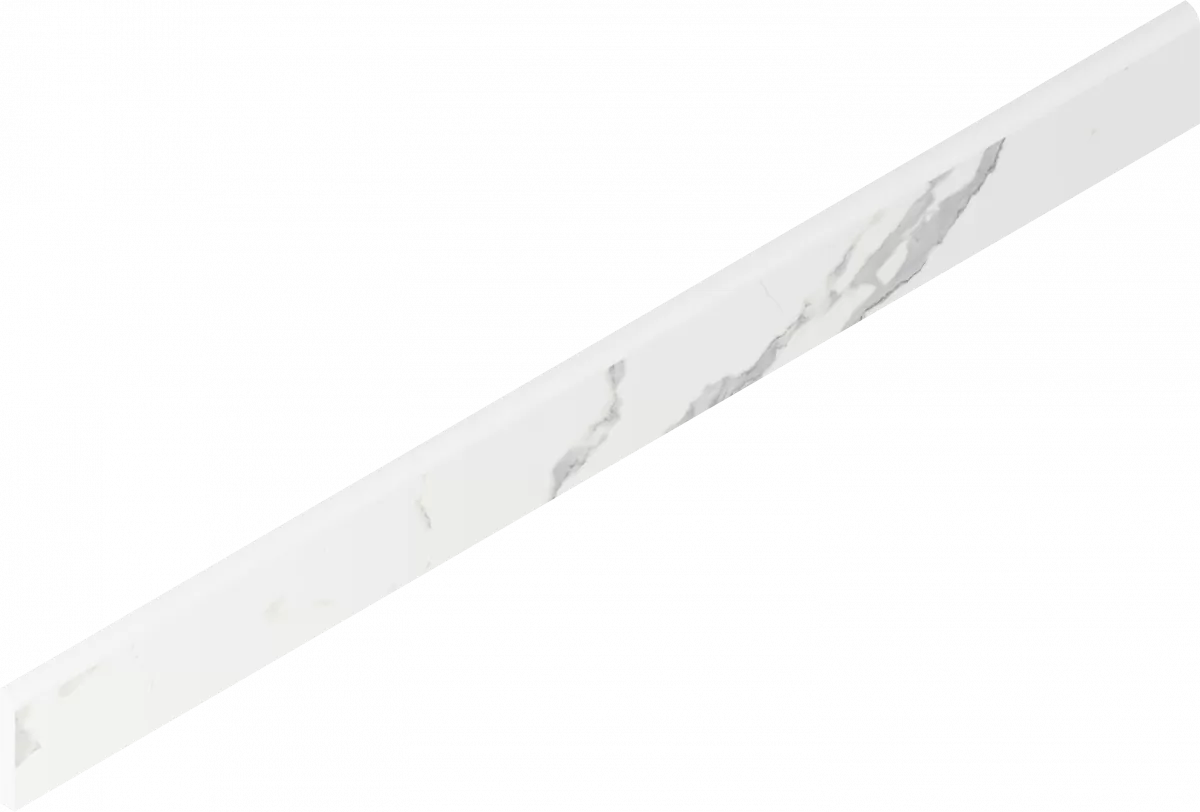 Плинтус Италон Стелларис Статуарио Уайт 610130007463 белый 7.2x80