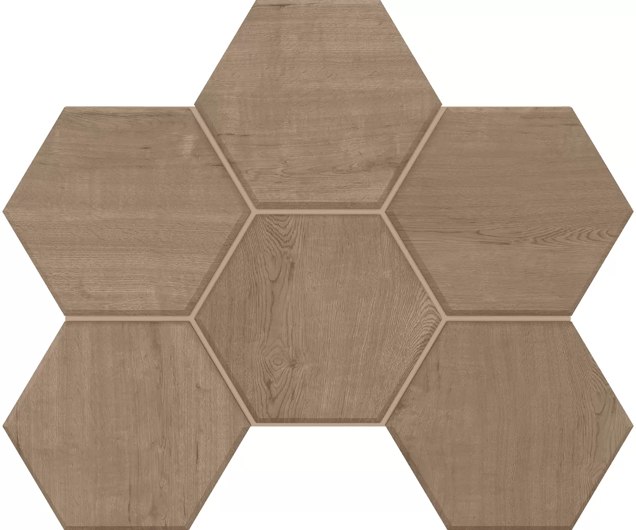 Мозаика estima cw03 classic wood hexagon rusty beige бежевый 25x28.5