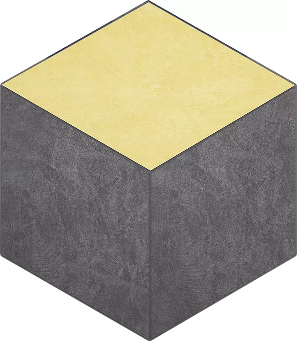 Мозаика estima sr06/sr04 spectrum cube graphite желтый 25x29