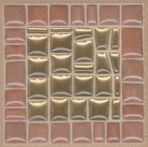 Керамическая плитка Вставка Виченца золото 4,9x4,9