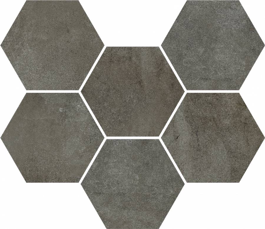 Мозаика expo dark hexagon 25x29