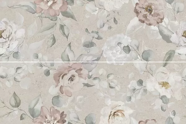 Керамическая плитка Панно kerama marazzi az\a051\2x\14058r Риккарди 1 серый светлый матовый обрезной 80x120