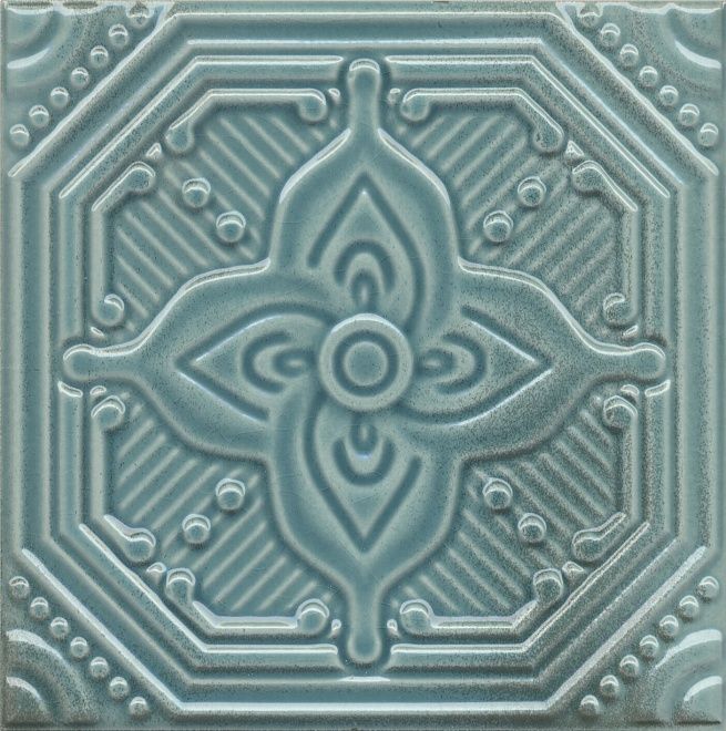 Керамическая плитка Декор Салинас лазурный 15x15