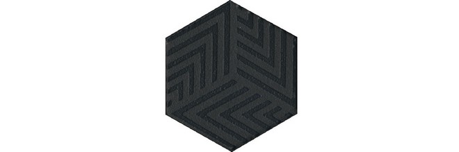 Керамическая плитка Декор Агуста черный 5.2x6