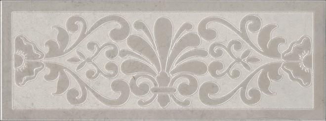 Керамическая плитка Декор Монсанту 2 серый светлый 15x40