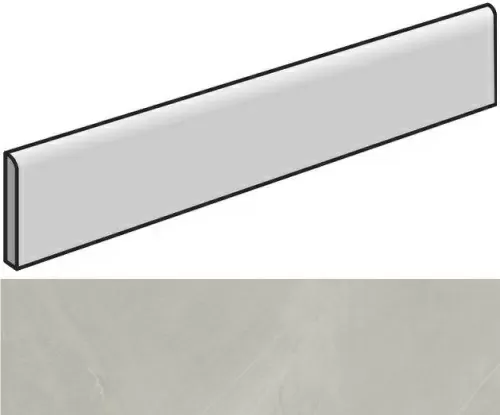 Керамогранит Континуум Сильвер плинтус 7.2x80