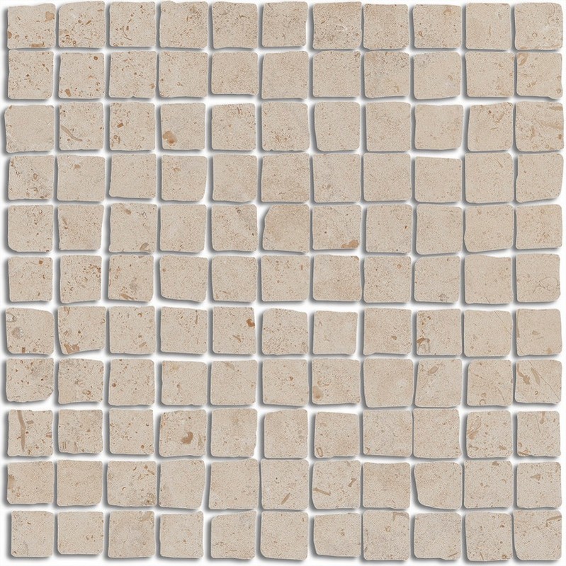 Керамическая плитка Декор kerama marazzi mbs005 Про Лаймстоун Спакко мозаичный бежевый матовый 20x20