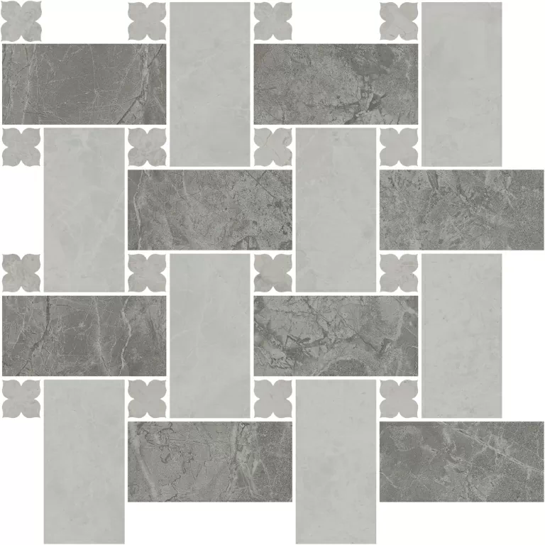 Керамическая плитка Декор kerama marazzi id162 Риальто 2 наборный матовый 43.5x43.5