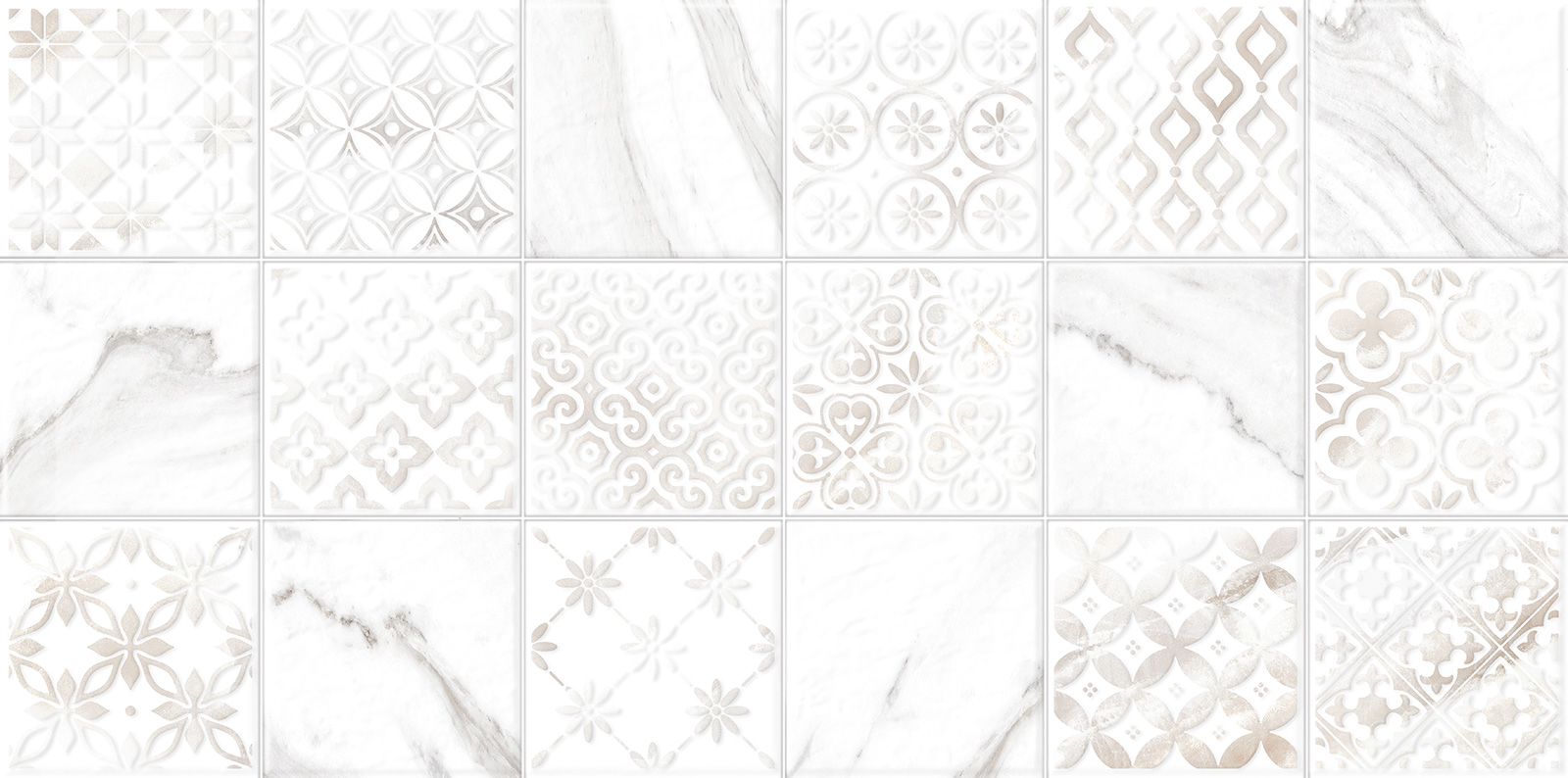 Керамическая плитка alma ceramica Фреско twu2550frc17 белый 24.9x50 24.9x50