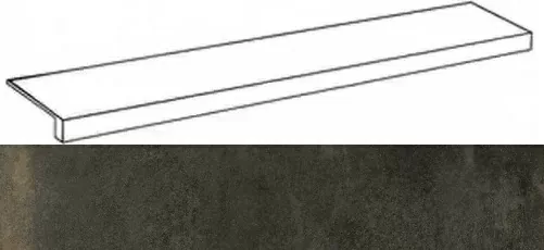 Ступени Континуум Брасс Дарк ступ. фронт 33x160