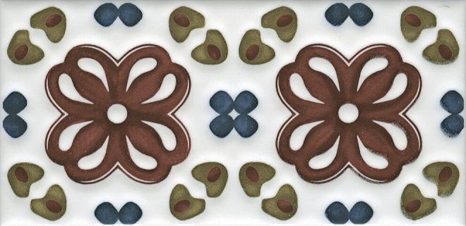 Керамическая плитка Декор Клемансо орнамент stg\b616\16000 7,4x15