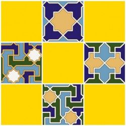 Мозаика багдад желтый верх 02 30x31
