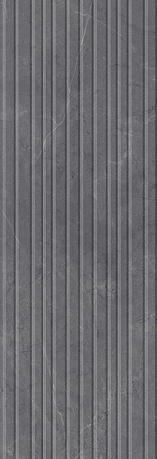 Керамическая плитка Низида серый структура обрезной 12094r 25x75
