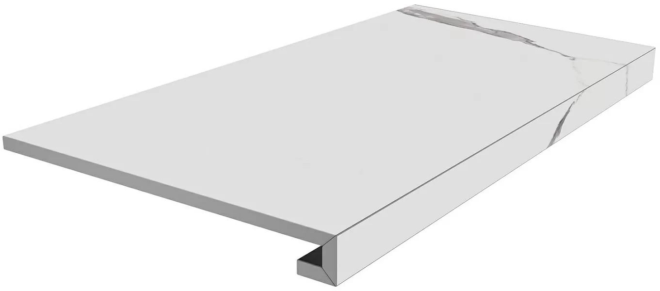 Ступени kerama marazzi sg849990r\gcf клееная Монте Тиберио белый матовый 33x80