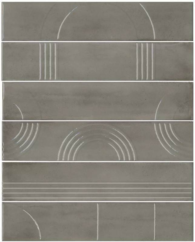 Керамическая плитка Панно kerama marazzi kmp3sta004rn6x Панно Мажорель серый глянцевый из 6 частей 28.5x36