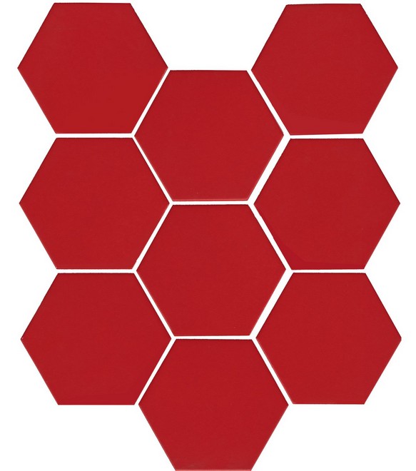 Керамическая плитка Кальсада красный 10,4x12