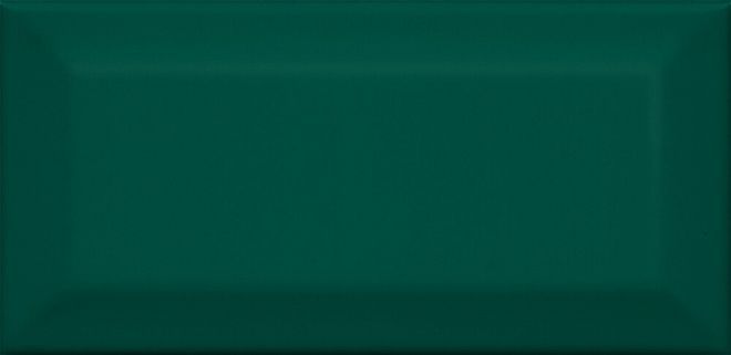 Керамическая плитка клемансо зелёный грань 7,4x15