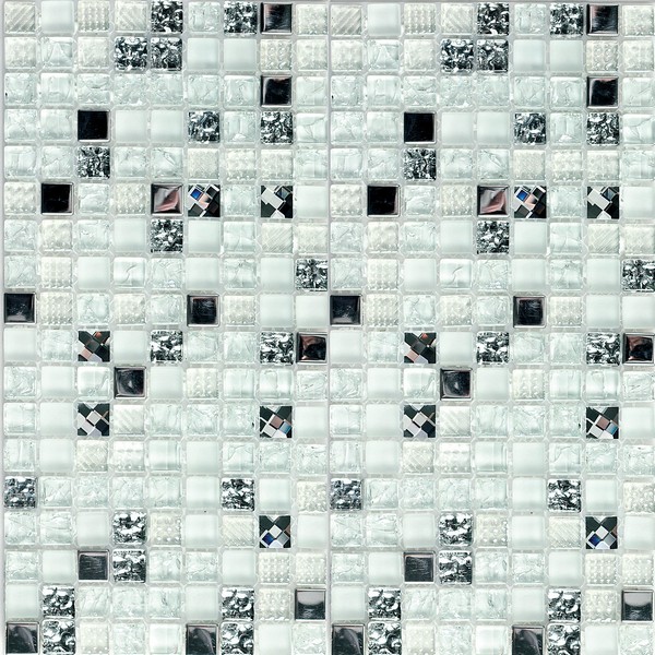 Мозаика crystal white 30x30