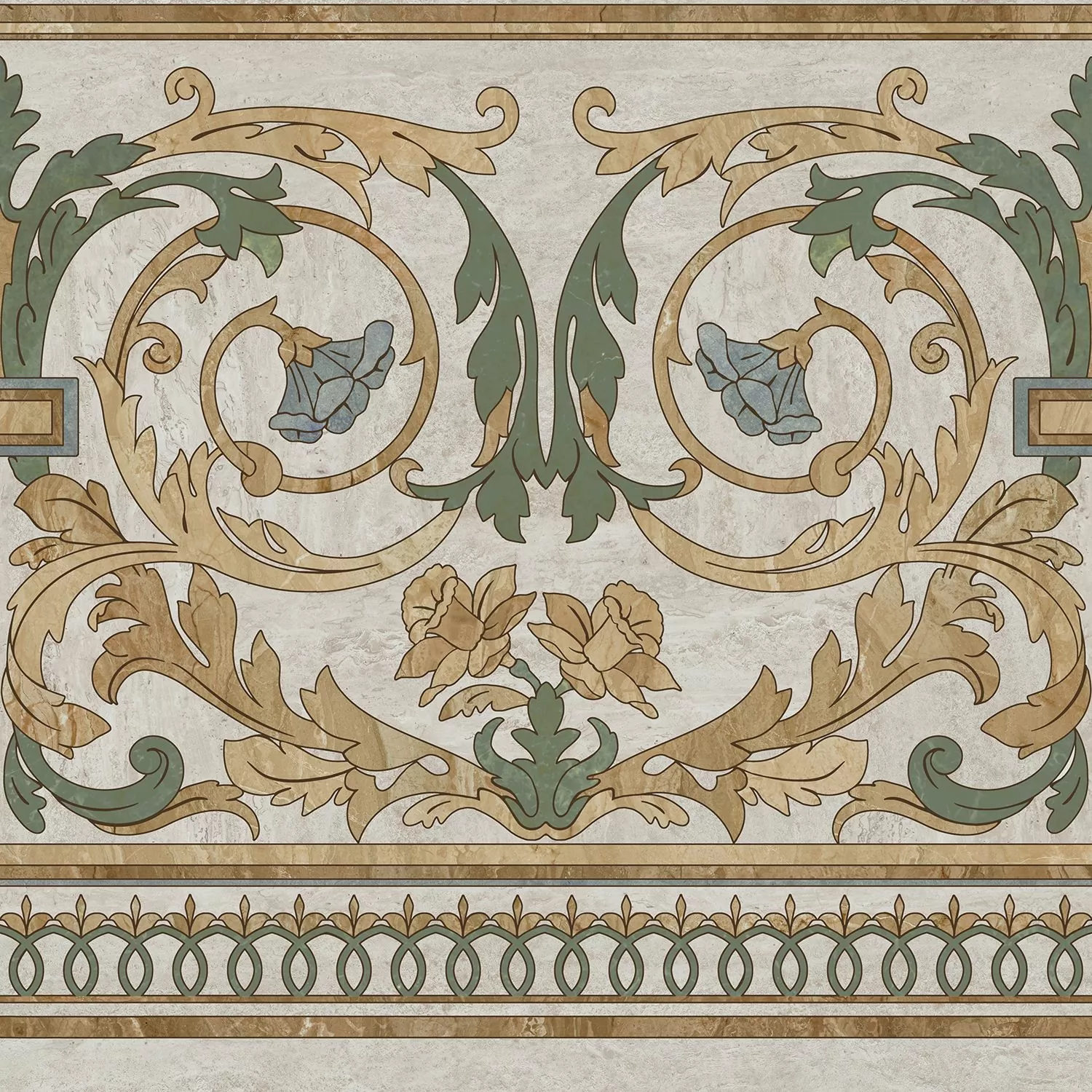 Керамическая плитка Декор kerama marazzi hgd\a517\sg606220rl Эвора продолжение угла глянцевый 60x60