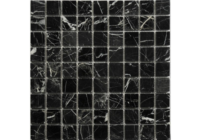 Мозаика nero marquina pol. 30,5x30,5