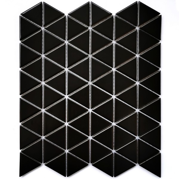 Мозаика reno black matt 25.2x29.1