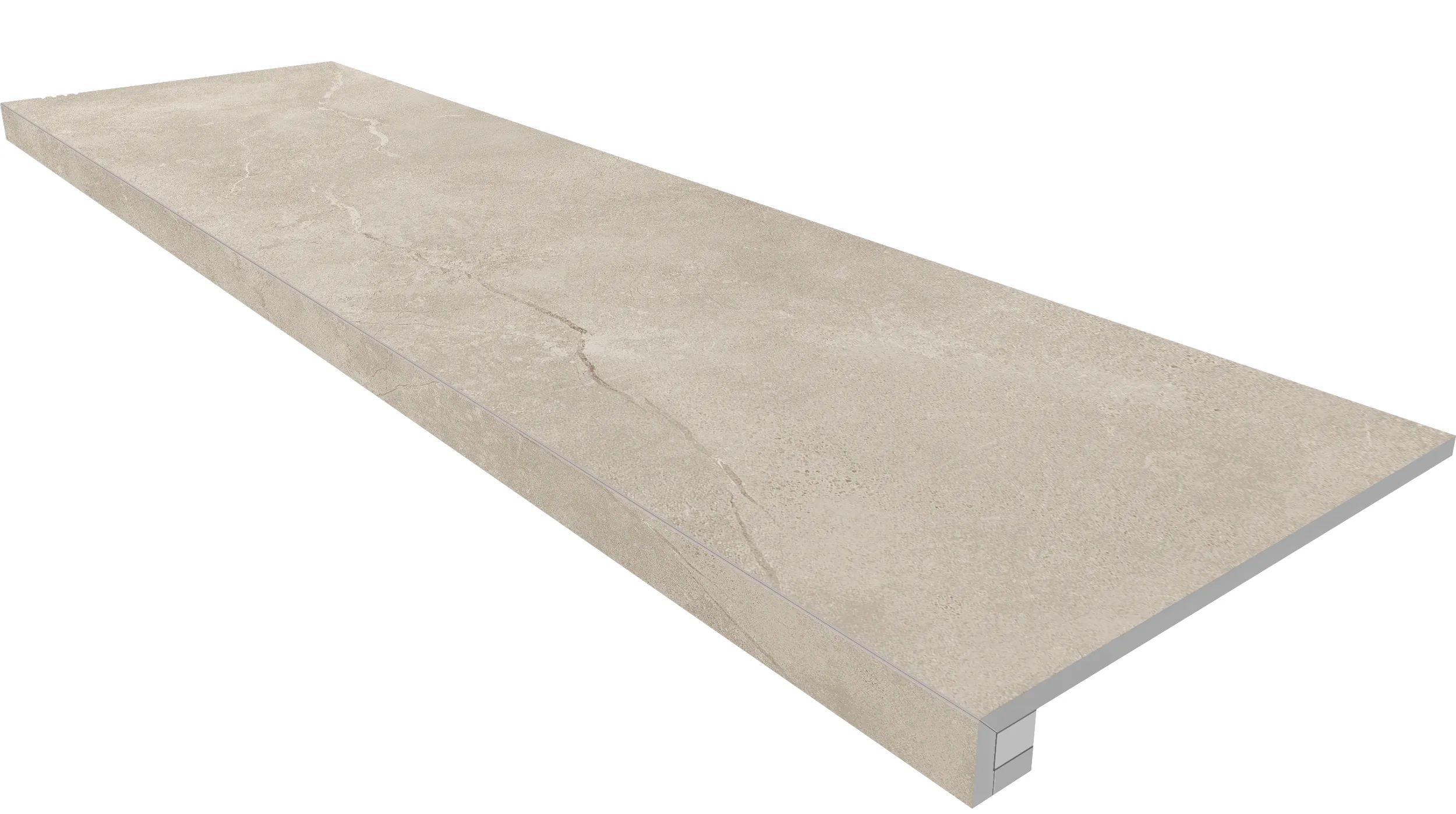 Ступени Комплект estima mm00 ametis magmas ivory (33x120 непол. прямоугол. бортик без насечек + Подступенок 14,5x120) 33x120