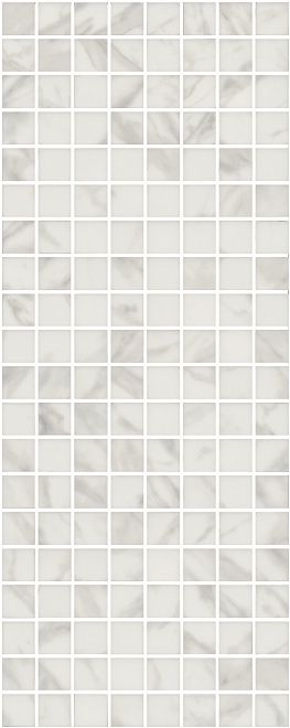 Керамическая плитка Декор Алькала белый мозаичный 20x50