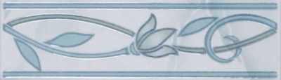 Керамическая плитка софия тюльпан голубой 5,7x20