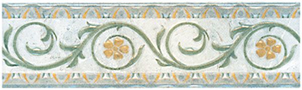 Керамическая плитка Бордюр Травы d184\827 5,8x20