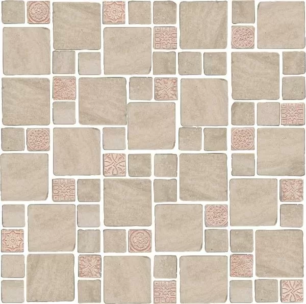 Керамическая плитка Декор kerama marazzi mbd008 Риальто Антика 4 мозаичный бежевый матовый 30x30