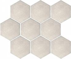 Керамогранит Тюрен серый светлый, полотно 37х31 из 9 частей 12х10,4 10,4x12