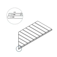 Керамогранит блэк решётка стрим 10 пр 25x60
