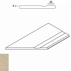 Керамогранит СЭНД БОРТИК 30x60 С ВЫЕМКОЙ ЗАКРУГ.ЛЕВ 30x60