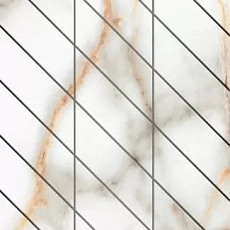 Мозаика Фальшмозаика estima sm03 Аметис Суприм ferrum corner left белый полир. 30x60