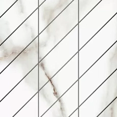 Мозаика Фальшмозаикаestima sm03 Аметис Суприм ferrum corner right белый полир. 29.8x59.8