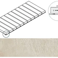 Керамогранит уайт решётка стрим 20 25x60