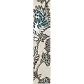 Керамическая плитка gris flower turquoise бордюр 7,4x36